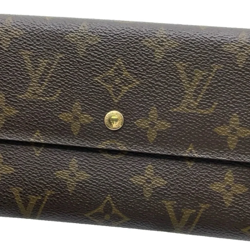 Auth Louis Vuitton Monogram Portefeuille International MI0921